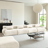 WEHOMZ Modern Teddy Velvet Sectional Sofa – Modular & Upholstered in Luxurious Fabric
