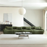 WEHOMZ Modern Teddy Velvet Sectional Sofa – Modular & Upholstered in Luxurious Fabric