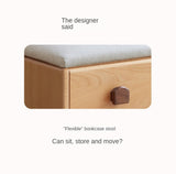 Beech Solid Wood Kids Storage Stool