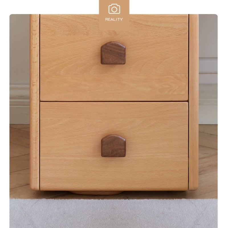 Beech Solid Wood Kids Storage Stool