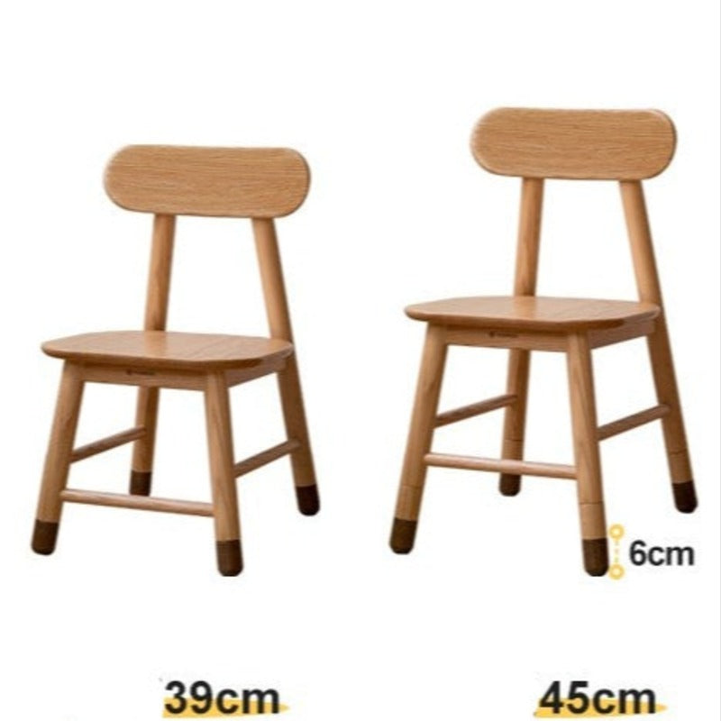 Oak, Beech, Birch Solid Wood Children's Chair Adjustable 3 Heights.