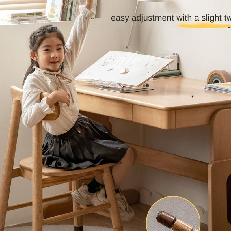Oak, Beech, Birch Solid Wood Children's Chair Adjustable 3 Heights.