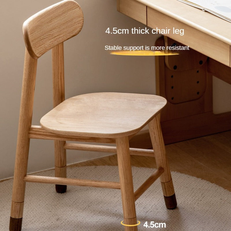 Oak, Beech, Birch Solid Wood Children's Chair Adjustable 3 Heights.