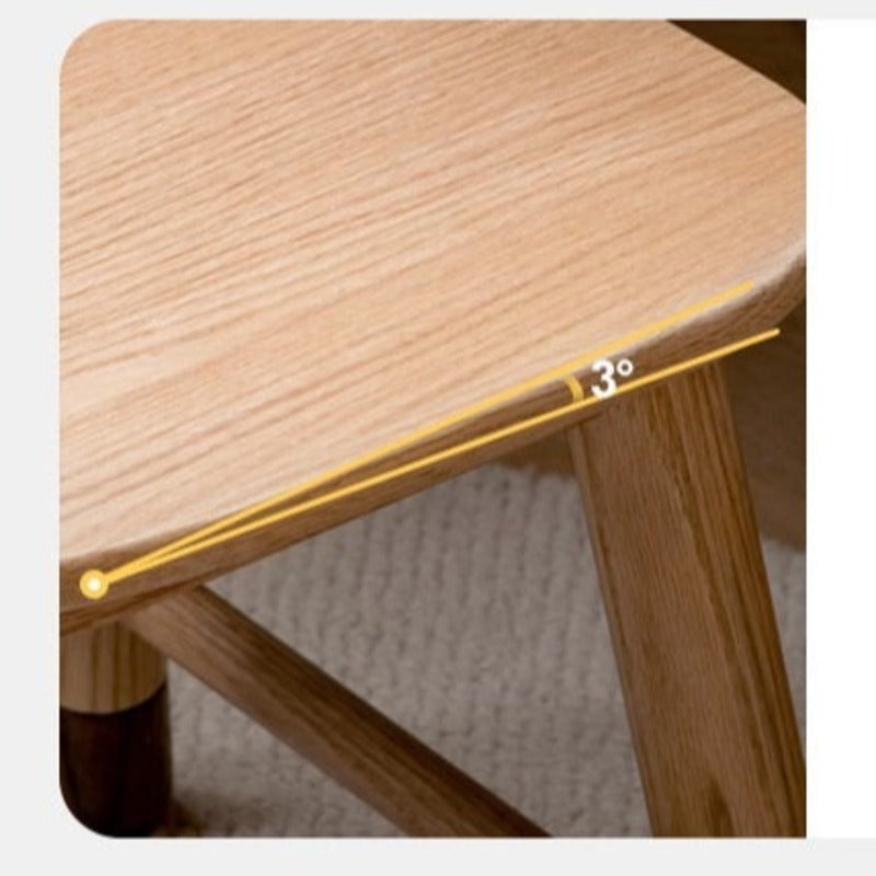 Oak, Beech, Birch Solid Wood Children's Chair Adjustable 3 Heights.