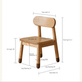 Oak, Beech Solid Wood Kids Small Chair.