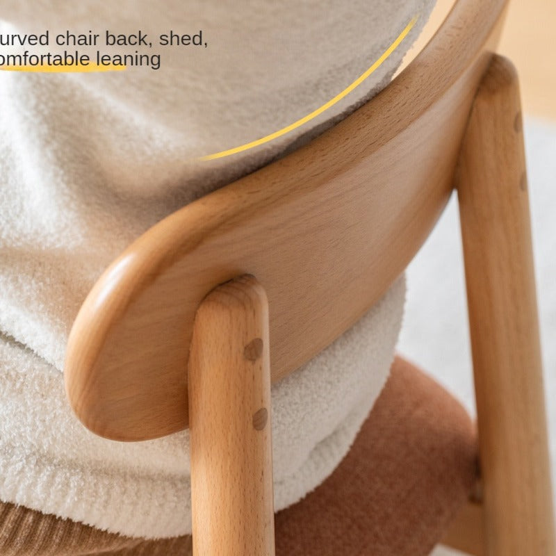 Oak, Beech Solid Wood Kids Small Chair.
