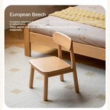 Oak, Beech Solid Wood Kids Small Chair.