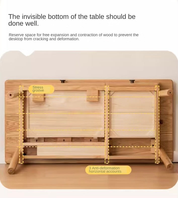 Oak solid Wood аdjustable Study Desk, Kids Kraft table Oak solid Wood