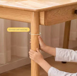 Oak solid Wood аdjustable Study Desk, Kids Kraft table Oak solid Wood