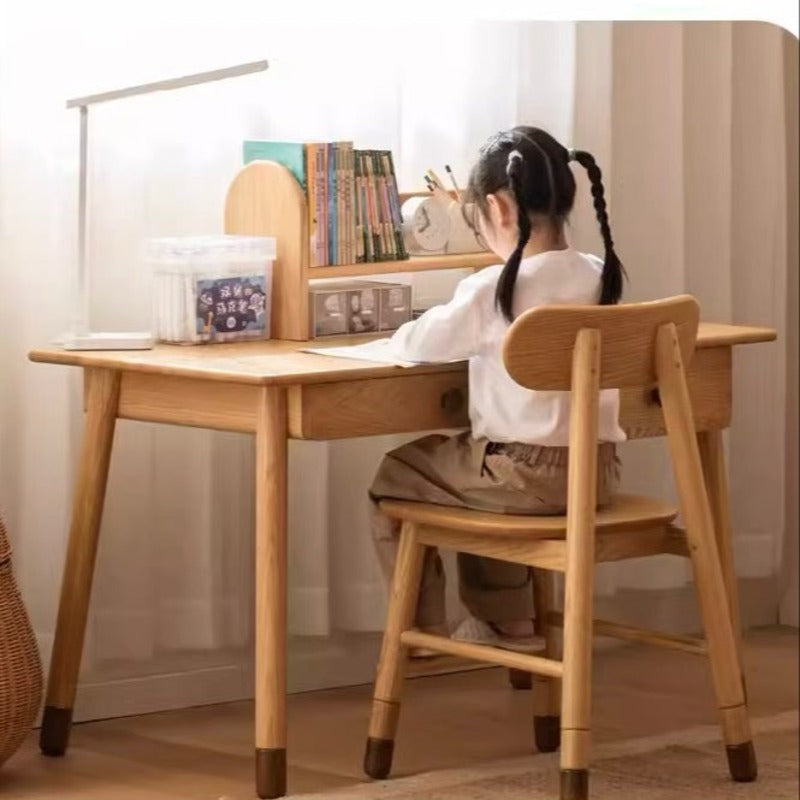 Oak solid Wood аdjustable Study Desk, Kids Kraft table Oak solid Wood