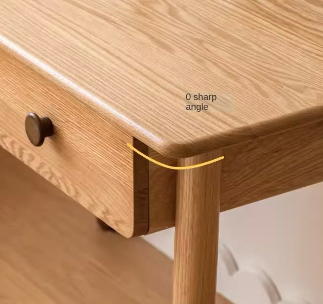 Oak solid Wood аdjustable Study Desk, Kids Kraft table Oak solid Wood