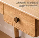 Oak solid Wood аdjustable Study Desk, Kids Kraft table Oak solid Wood