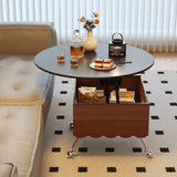 Multifunctional Black Slate Coffee Table - 19