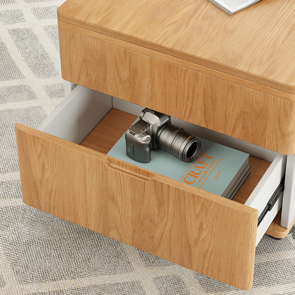 Multifunctional Lift-Top 31" Rectangle Coffee Table with Natural Wood Finish and Sturdy Iron Base