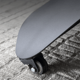 47'' Walnut Lift-Top Coffee Table - Multifunctional Rectangle Table with Iron Double Pedestal Base