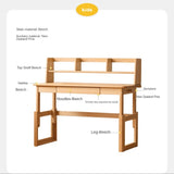 Beech Solid Wood Children's Study Lowered Table