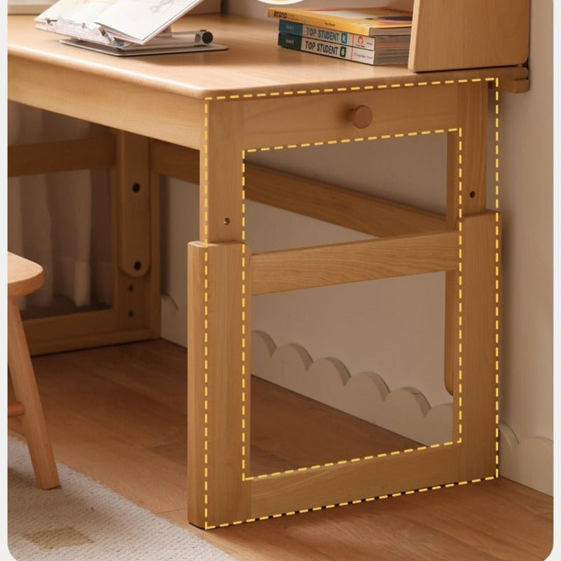 Beech Solid Wood Children's Study Lowered Table