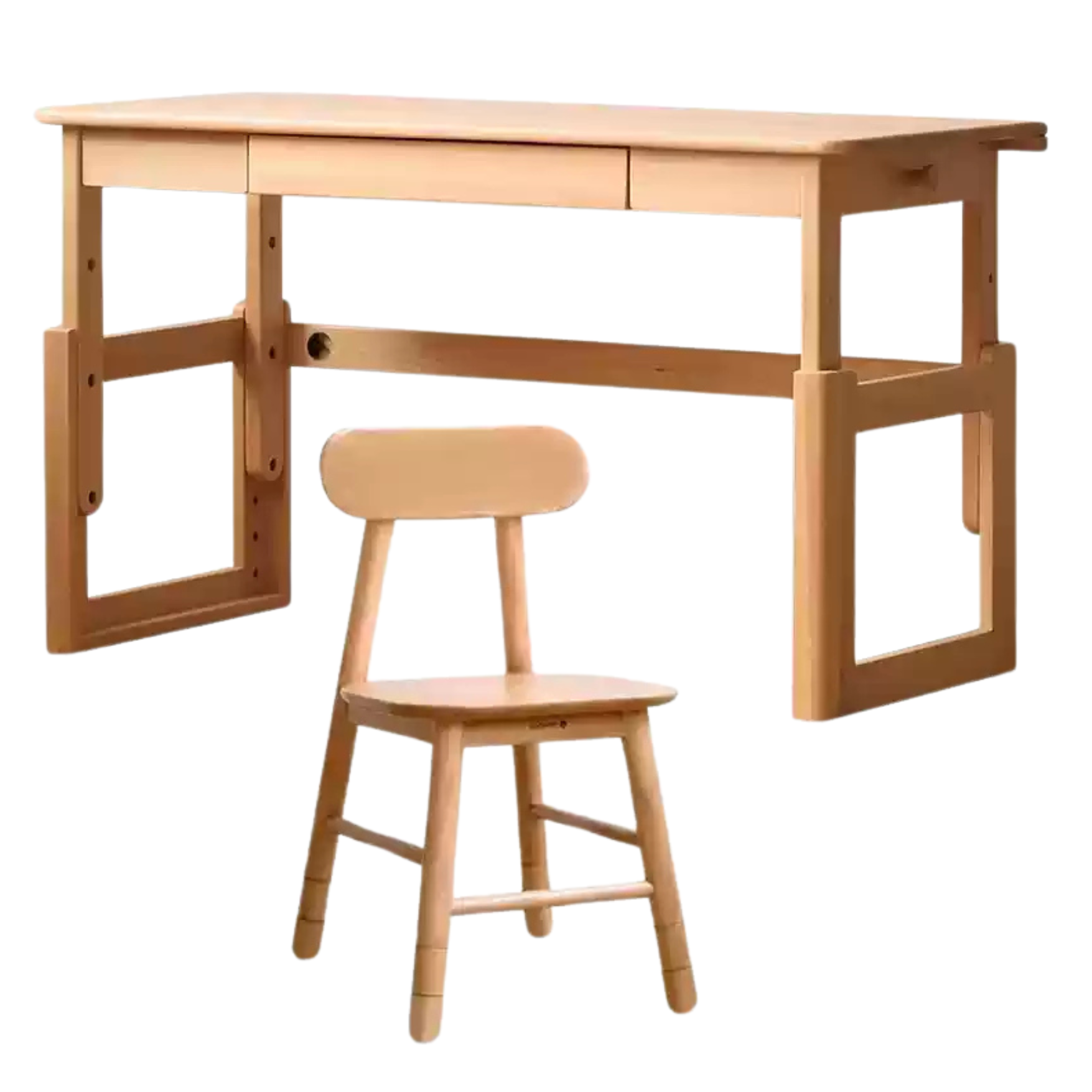 Beech Solid Wood Children's Study Lowered Table