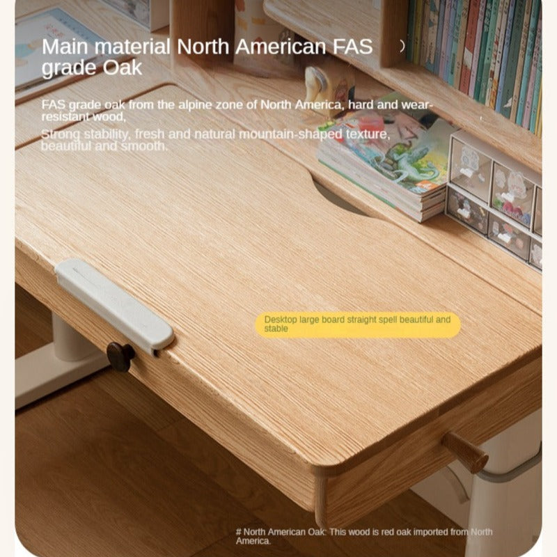 Oak Solid Wood Children's Study Table