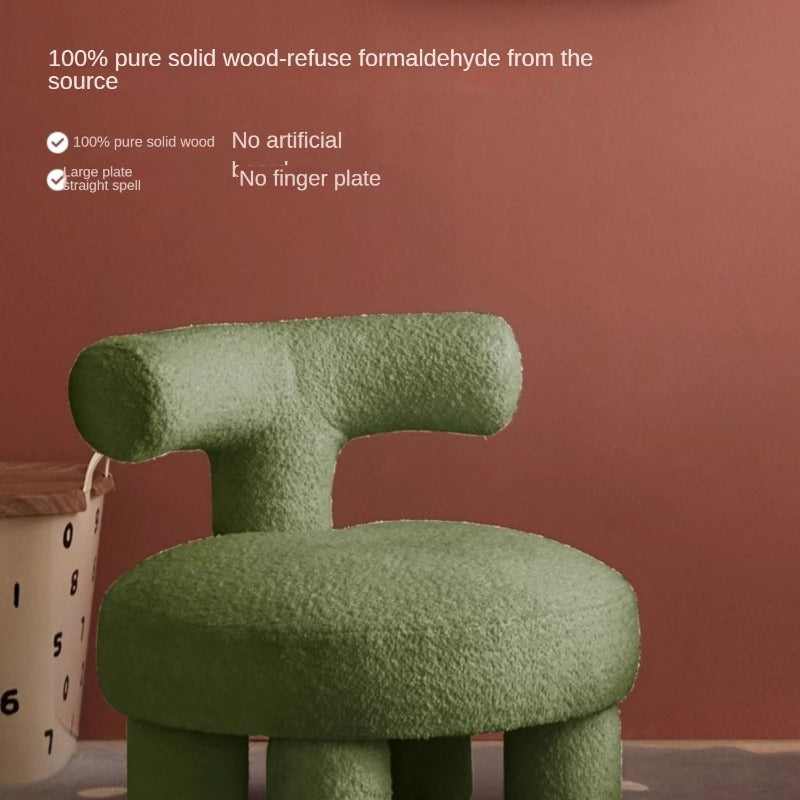 Lamb Velvet Kids Single Chair
