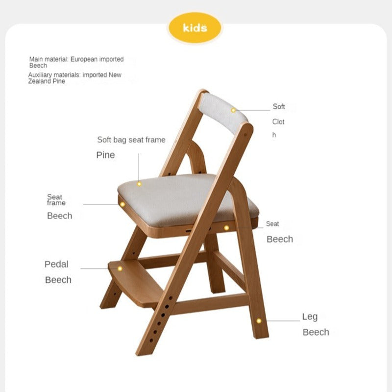 Beech Solid Wood Adjustable Lift Chair.