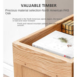 Oak Solid Wood Children's Bookshelf Storage Rack