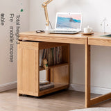 Oak Solid Wood Children's Bookshelf Storage Rack