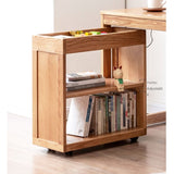 Oak Solid Wood Children's Bookshelf Storage Rack