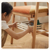 Beech Solid Wood Children's Adjustable Learning Chair.