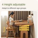 Beech Solid Wood Children's Adjustable Learning Chair.