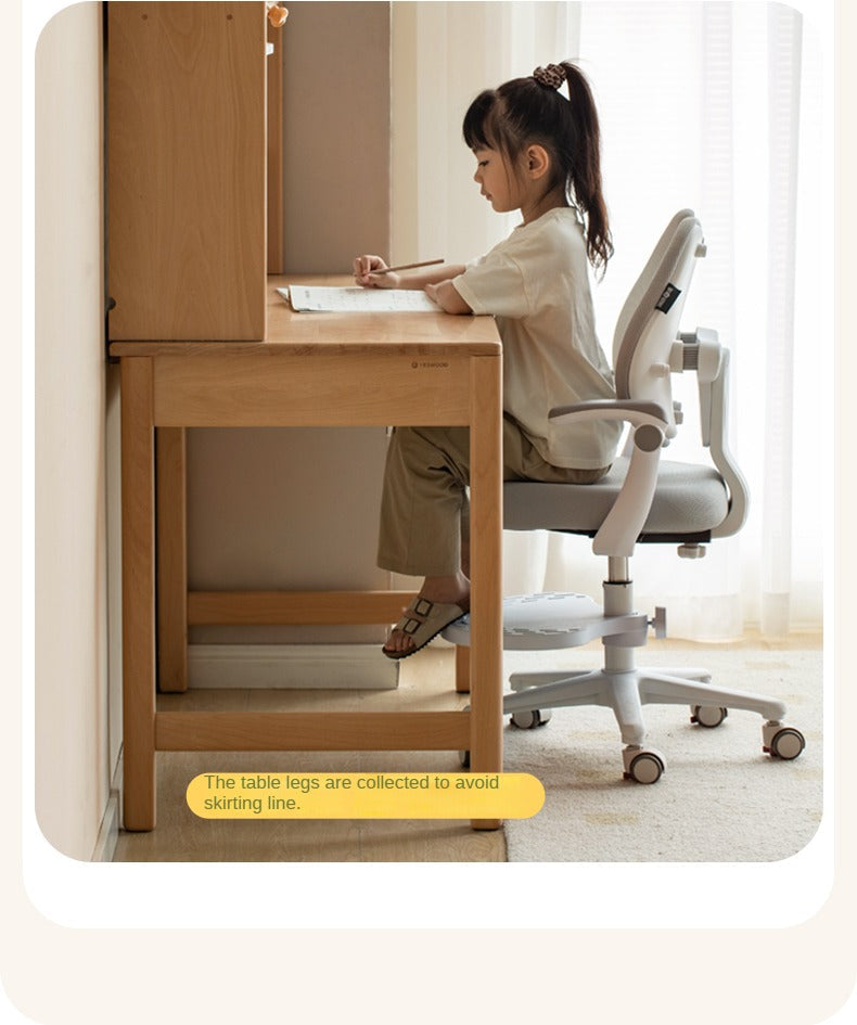 Beech Solid Wood, Solid Rubberwood Children's Desk