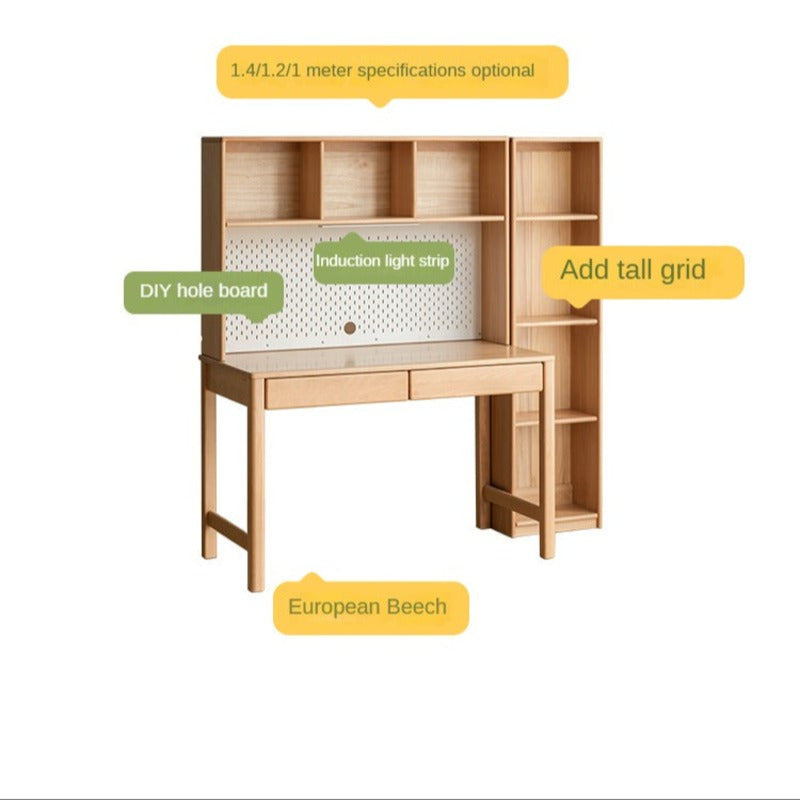 Beech Solid Wood, Solid Rubberwood Children's Desk