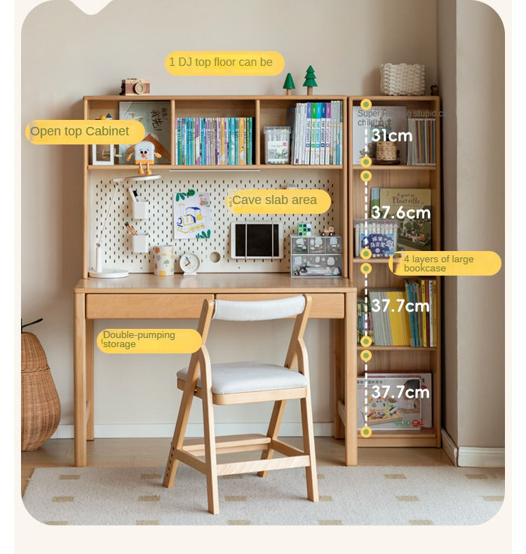 Beech Solid Wood, Solid Rubberwood Children's Desk