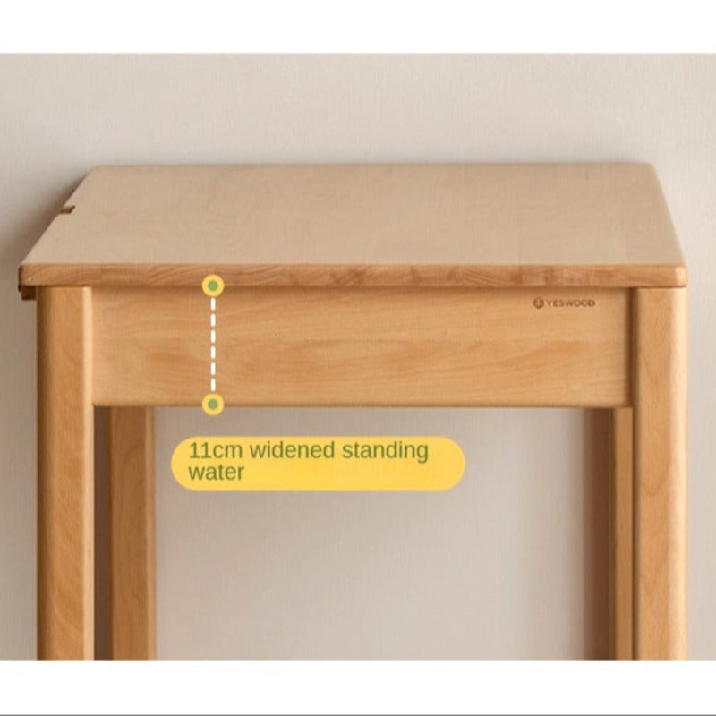 ビーチ材、天然ゴム材の子供用デスク