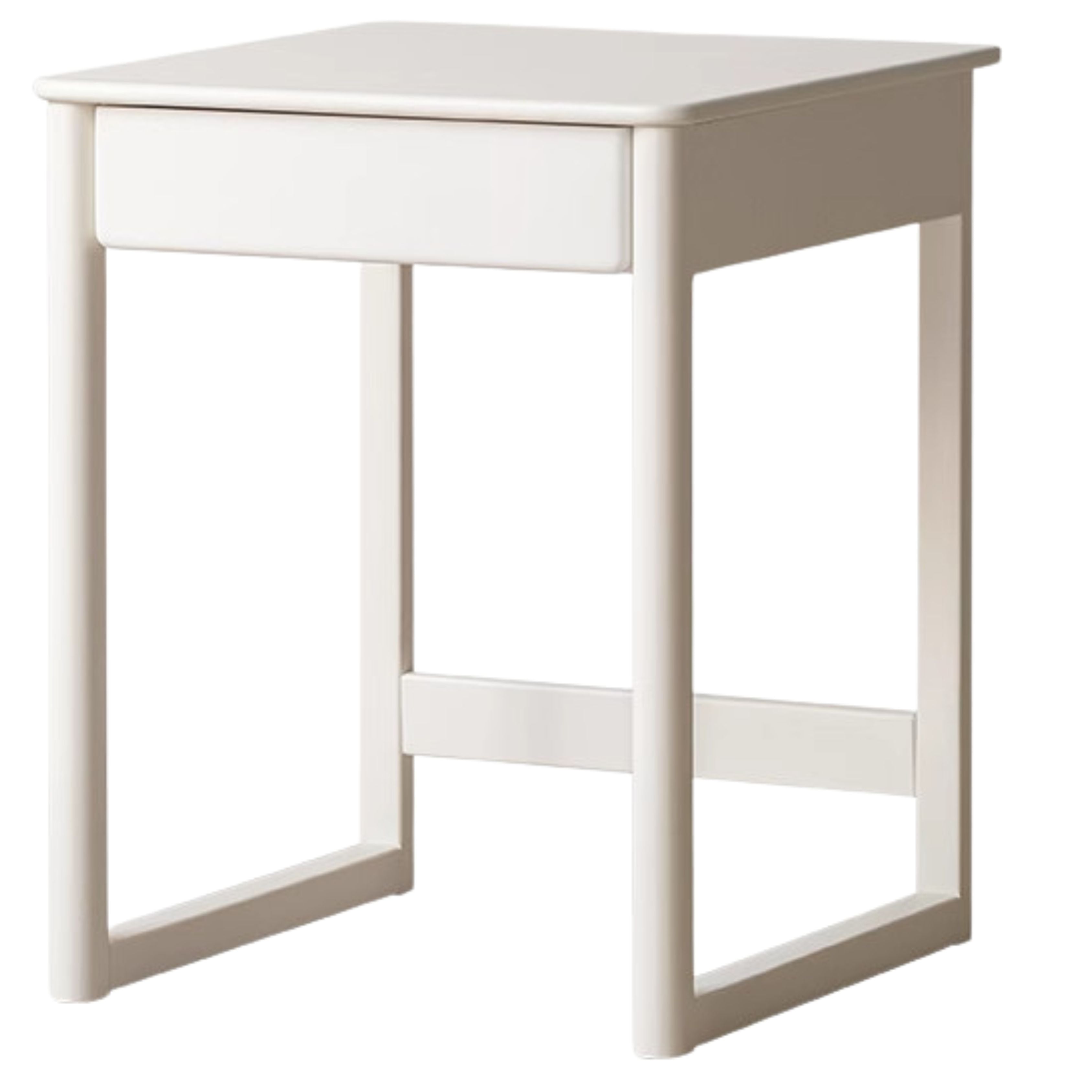 Beech, Rubber Solid Wood Children's Desk Bookshelf Integrated