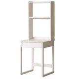 Beech, Rubber Solid Wood Children's Desk Bookshelf Integrated