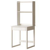 Beech, Rubber Solid Wood Children's Desk Bookshelf Integrated