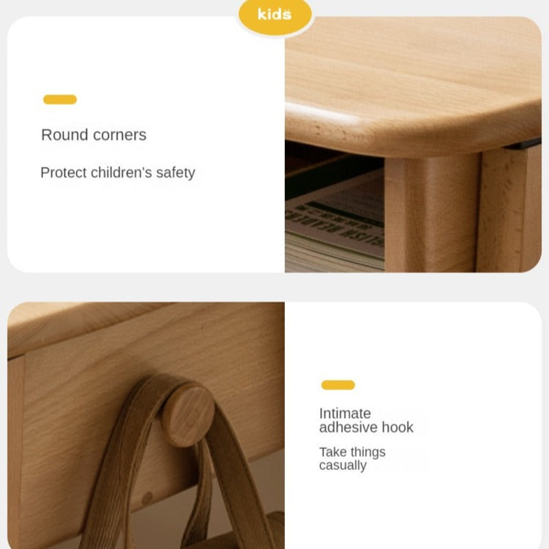 Beech Solid Wood Children's Small Desk