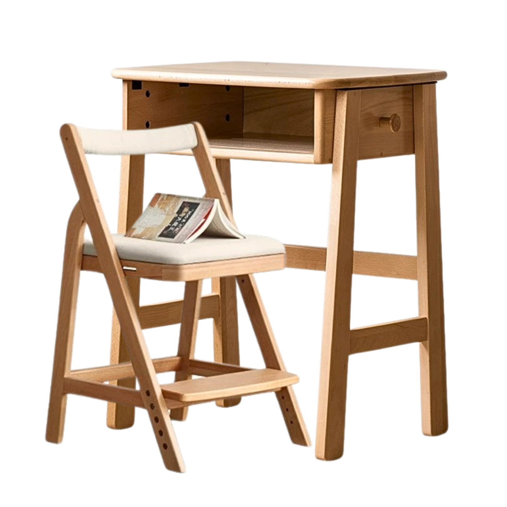 Beech Solid Wood Children's Small Desk