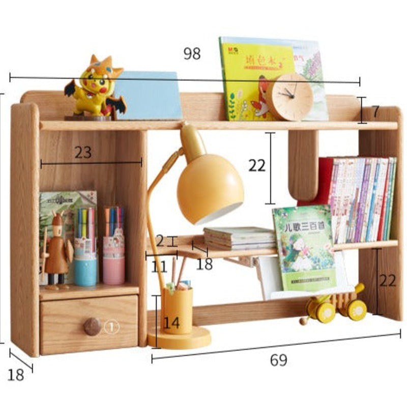 Oak, Beech Solid Wood Shelf  Bookshelf