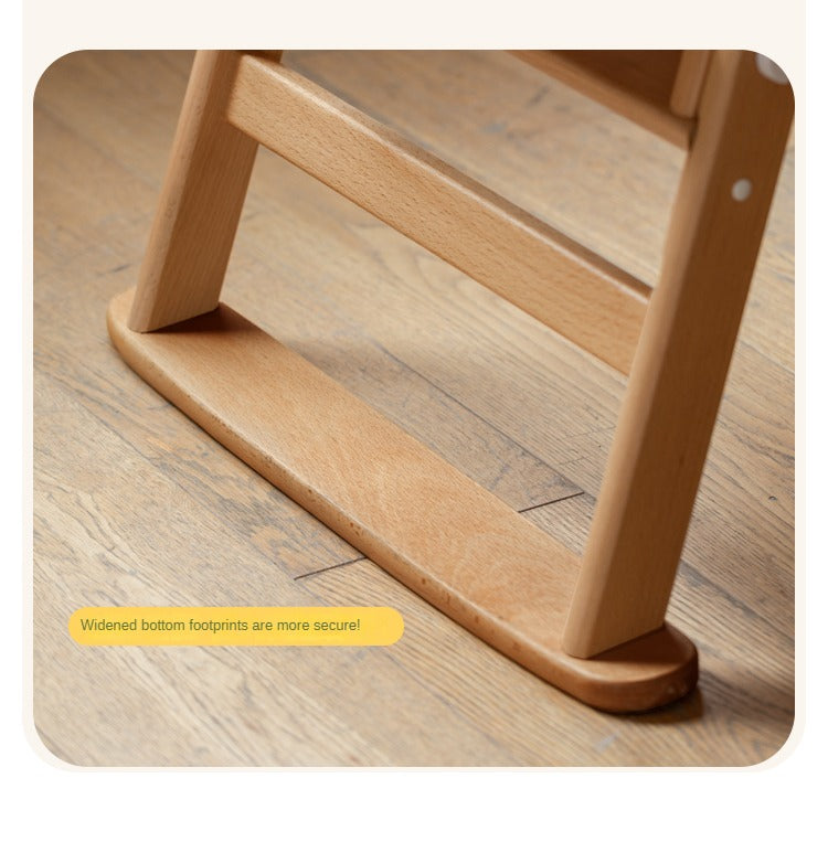Beech Solid Wood Baby Lifting Dining Chair.