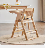 Beech Solid Wood Baby Lifting Dining Chair.