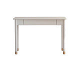 Poplar Solid Wood, solid Rubberwood Children's Elevated Learning Table Cream Drawer Table