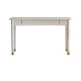 Poplar Solid Wood, solid Rubberwood Children's Elevated Learning Table Cream Drawer Table