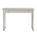 Poplar Solid Wood, solid Rubberwood Children's Elevated Learning Table Cream Drawer Table