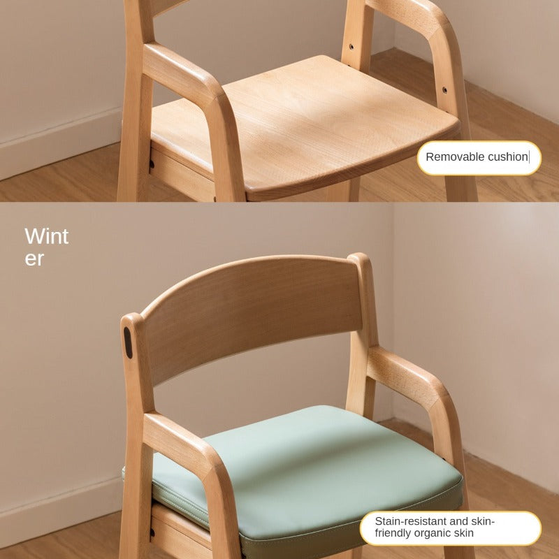 Beech Solid Wood Children's Adjustable Lift Chair.