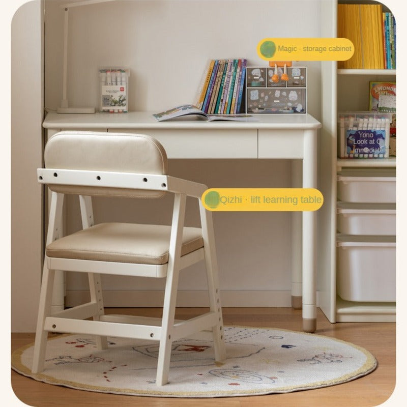 Birch Solid Wood Children's Cream Style Lift Chair.