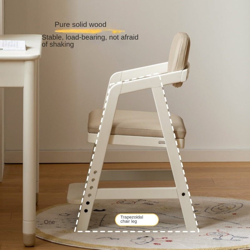 Birch Solid Wood Children's Cream Style Lift Chair.