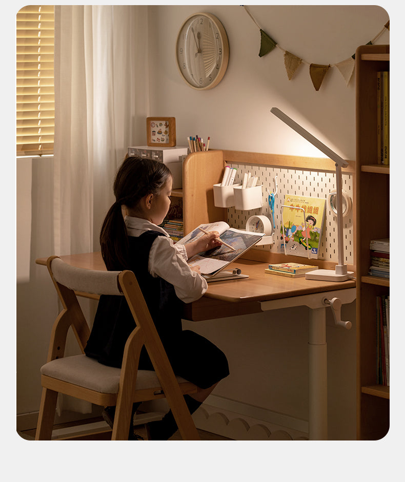 Beech Solid Wood Hand-Cranked Lifting Table Board Shelf  DIY