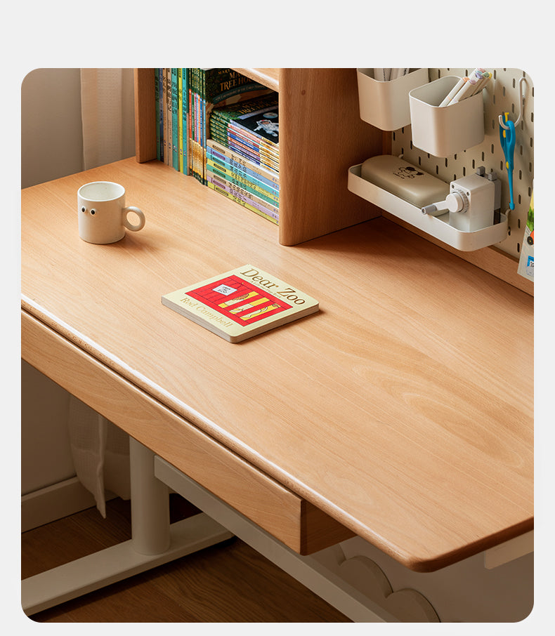 Beech Solid Wood Hand-Cranked Lifting Table Board Shelf  DIY